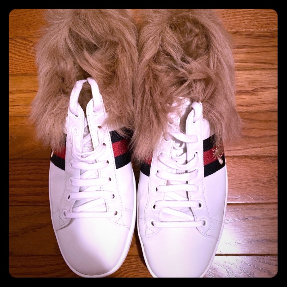 GUCCI Wool Lined ACE Sneakers